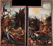 Grunewald, Matthias Visit of St Antony to St Paul and Temptation of St Antony china oil painting artist
